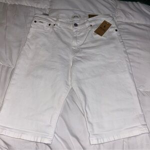 Polo Ralph Lauren Sullivan Slim Stretch Denim Shorts Big Boys Dell White NWT